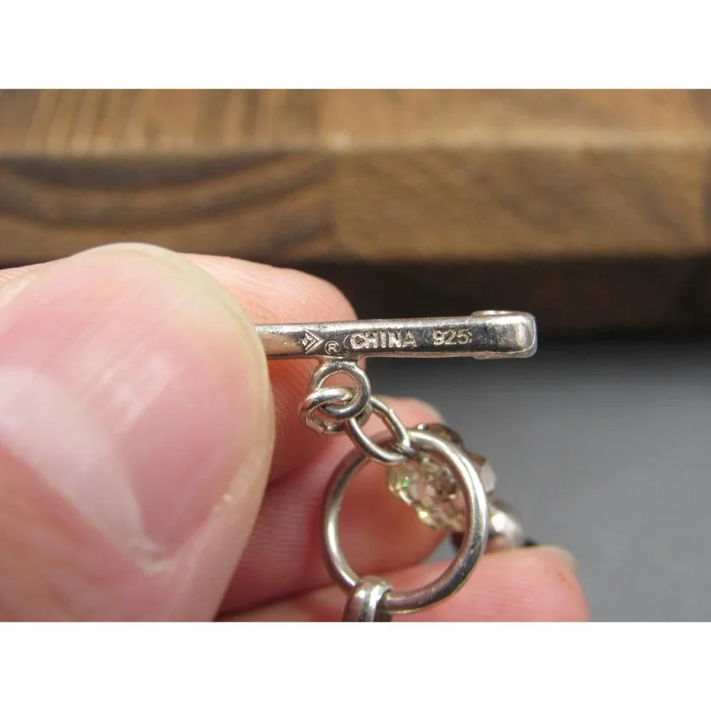 24" Sterling Silver Silpada Shell Real Pearls And Stone Chips Necklace Vintage - Picture 7 of 9